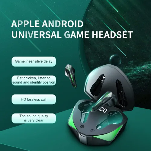 Vista 2 de ELEWealth Auriculares Bluetooth 5.1 inalámbricos para entrenamientohogaroficina, carga tipo C, IPX7 impermeable, HD estéreo con cancelación