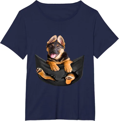 Vista 16 de Dog Lovers Gifts - Camiseta divertida con cara de perro con bolsillo, Negro, S