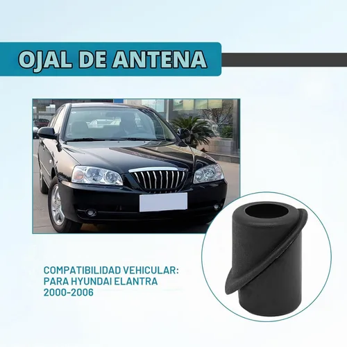 Vista 6 de Base de adaptador de goma para antena - Base de mástil de antena de radio - Compatible con Hyundai Elantra 2000-2006 - 96216-2D000..