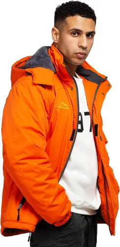 Vista 7 de CorBuyit Chaqueta de esquí con capucha para hombre, abrigo impermeable de invierno para nieve
