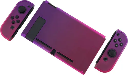 Vista 8 de eXtremeRate PlayVital - Cubierta trasera para consola Nintendo Switch, protector de control de mano rígido para Joycon, funda protectora acoplable