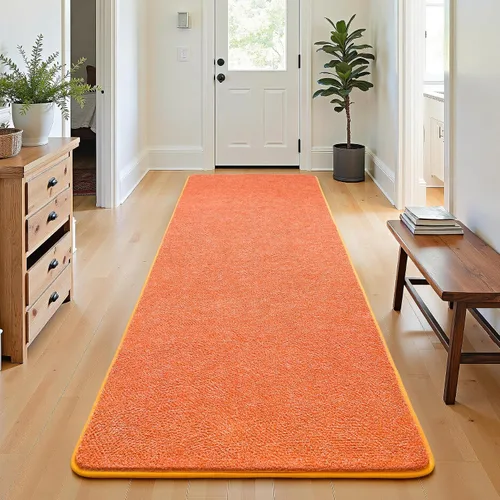 Vista 33 de Chicrug - Alfombra geométrica moderna de 2 x 6 pies para dormitorio o pasillo Negro Geometric