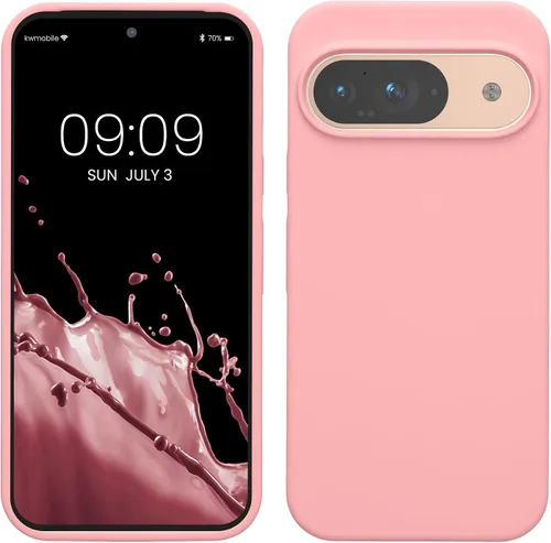 Vista 220 de kwmobile Funda Compatible con Google Pixel 6 Pro - Funda de Teléfono de Silicona TPU con Acabado Suave - Azul Caribe