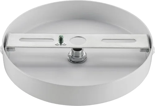 Vista 5 de Aspen Creative 21510-21, Kit de candelabro contemporáneo y toldo de lámpara con gancho para cuello, blanco mate, 4-3/4 pulgadas de diámetro