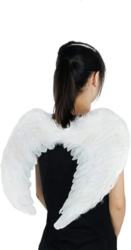 Vista 3 de leiwo - Alas de ángel para niños y adultos, Halloween, Navidad, cosplay, fiesta, disfraz de ángel, alas