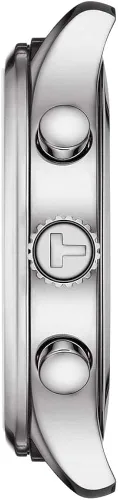 Vista 2 de Tissot T1166171629700 Reloj deportivo de cuarzo suizo para hombre Chrono XL de acero inoxidable con correa de piel de becerro marrón
