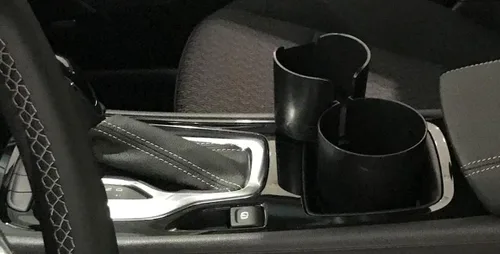 Vista 3 de Organizador de consola de dos tazas (negro)