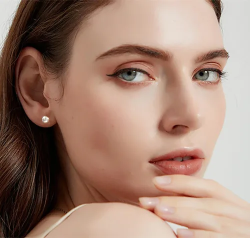 Vista 6 de Diamond Stud Earrings for Women Men Gifts for Wife Soulmate Mom Girlfriend 0.8CT-2Ct Moissanite Stud Earrings Anniversary Jewelry Present for Wife