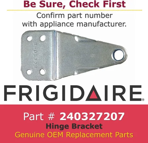 Vista 2 de Original Frigidaire 240327207 Soporte de bisagra. Unidad