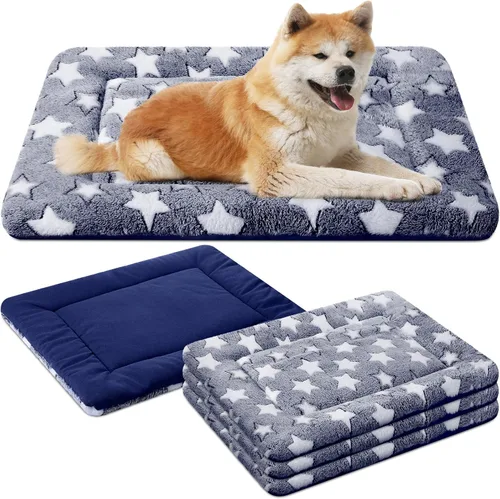 Vista 14 de VitalCozy 4 almohadillas suaves y cálidas para jaula de perro, 20 x 30 x Verde