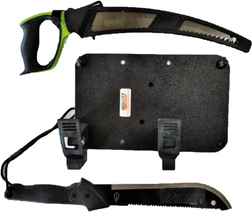 Vista 2 de Kit de herramientas montadas en barra antivuelco UTV Sierra y machete - RCM-9002