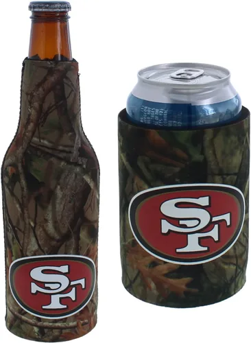 Vista 52 de Soporte aislante para latas y botellas de fútbol americano enfriador de bebidas Huggie (Nueva Orleans (Saints) - Negro) Nueva Orleans (Santos)