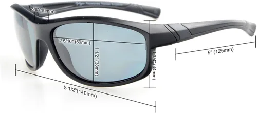 Vista 6 de Eyekepper Gafas de sol bifocales deportivas TR90 irrompibles para lectores al aire libre