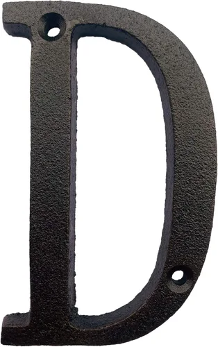 Vista 30 de BetLight Número de casa de hierro fundido de 5.5 pulgadas de alto, números de dirección de casa sólidos, elegante acabado marrón negro, fácil