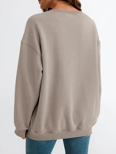 Vista 84 de EFAN Sudaderas de gran tamaño con cuello redondo Y2K para mujer, sudaderas con capucha para otoño, moda 2025, ropa para adolescentes y niñas, lindo