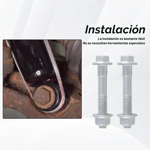 Vista 6 de Par de pernos y tuercas de montaje de amortiguador delantero o trasero M14 Compatible con Dodge Ram1500,Ram2500,Ram3500,Ram4500,Ram5500