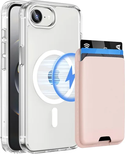 Vista 28 de Funda magnética para iPhone 12 Pro Max, cartera magnética desmontable con soporte para tarjetas, [compatible con MagSafe] grado militar, a prueba