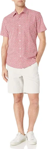Vista 5 de Tienda Essentials - Camisa de popelina de manga corta de ajuste regular para hombre