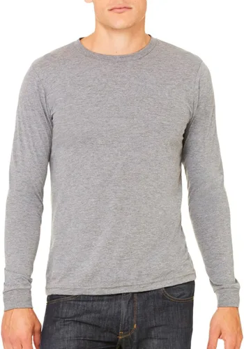 Vista 68 de Canvas Filmore 3501 - Camiseta de 4.2 onzas para hombre manga larga (1) Ceniza + (1) Jaspeado atlético