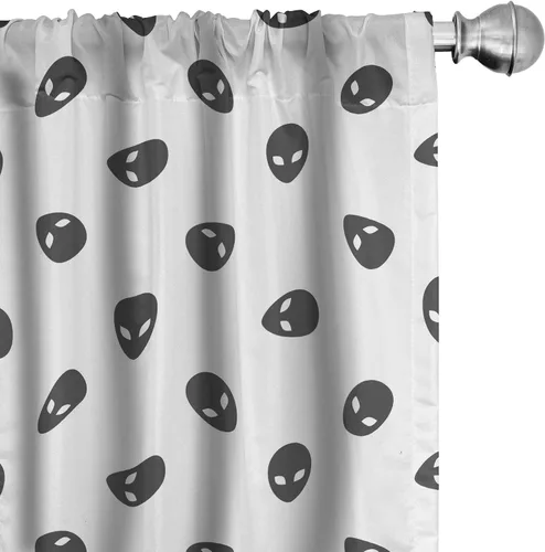 Vista 41 de Lunarable Cortinas con estampado de madera, madera natural rústica con rayas, patrón abstracto ovalado, tema de carpintería, tratamientos