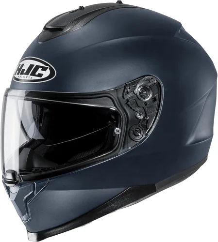 Vista 5 de HJC C70 - Casco integral de motocicleta con protector facial HJ-20M Pin-lock, aprobado por DOT (negro semi mate, XS)