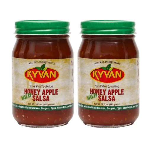 Vista 11 de KYVAN Salsa de manzana con miel caliente y suave - Paquete de 2