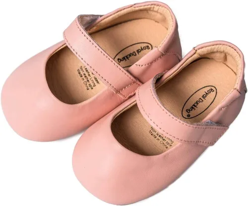 Vista 7 de Zapatos de bebé de cuero genuino para niñas y niños pequeños Mary Jane Zapatos de caminar Prewalker princesa vestido de boda zapatos zapatos