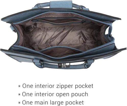 Vista 4 de Dasein Bolsos de mano para mujer, monederos con monograma, bolso grande para mujer, bolso de hombro, bolsa de trabajo con asa superior, juego de 2