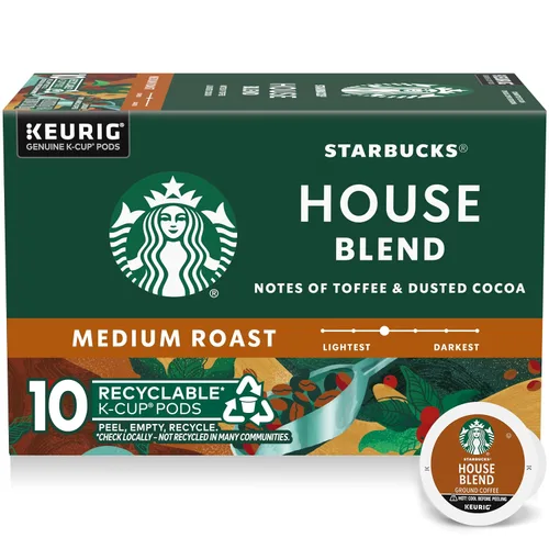 Vista 17 de Starbucks Cápsulas de café K-Cup, café de tostado medio con 2X cafeína mezcla de la casa para cafeteras Keurig, 100% arábica, 6 cajas