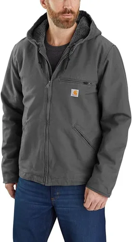 Vista 7 de Carhartt Men's Washed Duck Sierra Jacket Negro