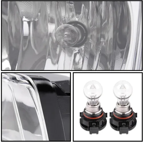 Vista 6 de PIT66 Tapas de parachoques y luces antiniebla, compatibles con Chevy Silverado 1500 07-13 Tapas de parachoques y luces antiniebla, compatibles