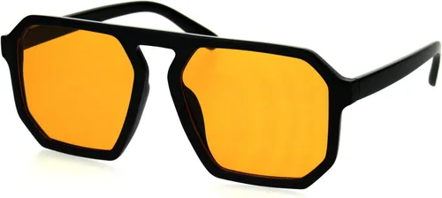 Vista 2 de SA106 Gafas de sol Octagon Geometric Plastic Racer Mob Pilots para hombre