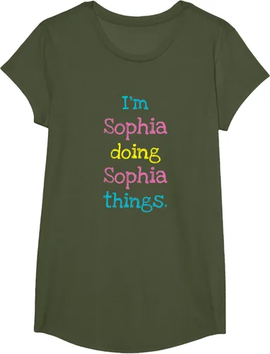 Vista 93 de Sophia - Camiseta con texto personalizado para niñas