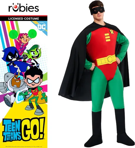 Vista 5 de Rubie's - Disfraz clásico de Robin de lujo - Batman.