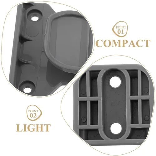 Vista 3 de Kit de accesorios de repuesto de extensiones retráctiles para puertas con accesorios perforados, piezas de puerta de seguridad de plástico