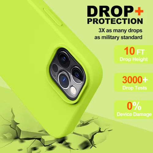 Vista 4 de LOVE 3000 Funda compatible con iPhone 13 Pro Max de 6.7 pulgadas, goma de silicona líquida de alta calidad, forro de microfibra suave antiarañazos