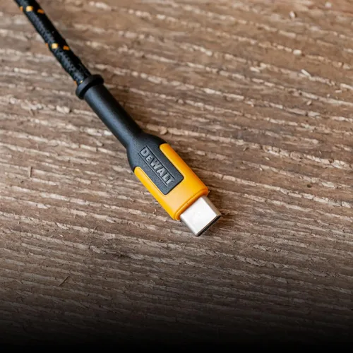 Vista 5 de DEWALT Heavy Duty USB C Cable (USB 2.0, Black, 1 feet)