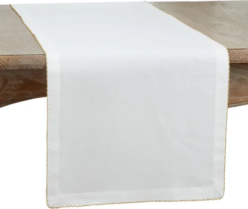 Vista 7 de SARO LIFESTYLE Servilletas de mesa con costura Whip (juego de 4), dorado, 6.0 in (1442.GL6S)