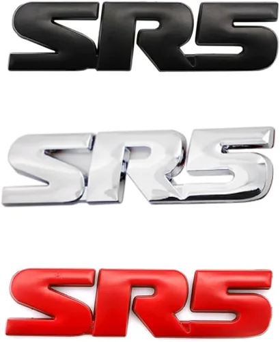 Vista 6 de SR5 Emblem Side/Rea V6 SR5 Tronco Calcomanía Metal Pegatina Insignia (Plata)