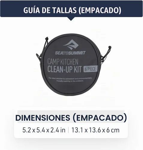 Vista 6 de Sea to Summit Kit de limpieza de 6 piezas Camp Kitchen Oliva