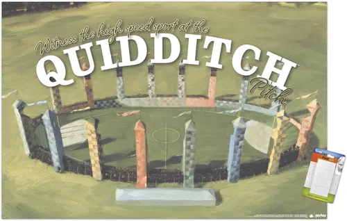 Vista 13 de Trends International El mundo mágico: Harry Potter - Póster de pared de Quidditch de testigo Versión con marco de bronce