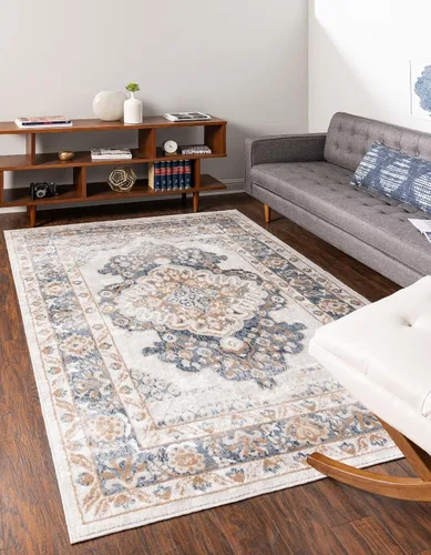 Vista 13 de Unique Loom Oxford Collection Alfombra de área Bodleian (2' x 3' 1", rectangular, beige/marfil)