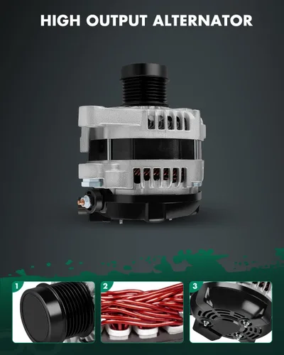 Vista 5 de SCITOO Alternador apto para Toyota para RAV4 09-12, para Highlander 08-16, para Sienna 07-16, para Venza y para Lexus RX350, ES350, 3.5L GAS- 12V