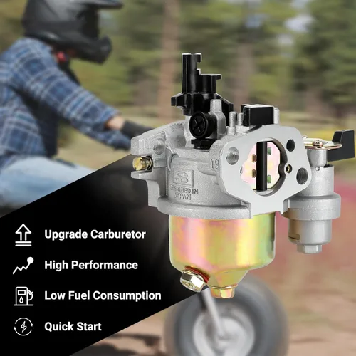 Vista 2 de FVRITO Kit de Adaptador de Filtro de Aire de Carburador Mejorado para Tubo de Escape Etapa 2 para Clon Non Hemi Predator 212cc 196cc 6.5Hp GX160