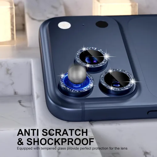 Vista 39 de Choiche Compatible para iPhone 16 Pro/iPhone 16 Pro Max Protector de Lente de Cámara, Vidrio Templado 9H Protector de Pantalla de Cubierta de Cámara