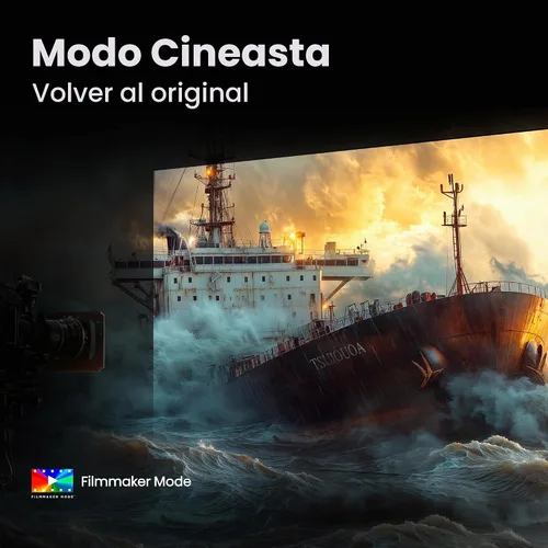 Vista 8 de Hisense 43" Serie E6 Cinema Hi-QLED 4K UHD Smart Fire TV (43E6QF, modelo 2025) - Sensor de luz AI, Dolby Vision · Atmos, control remoto por voz