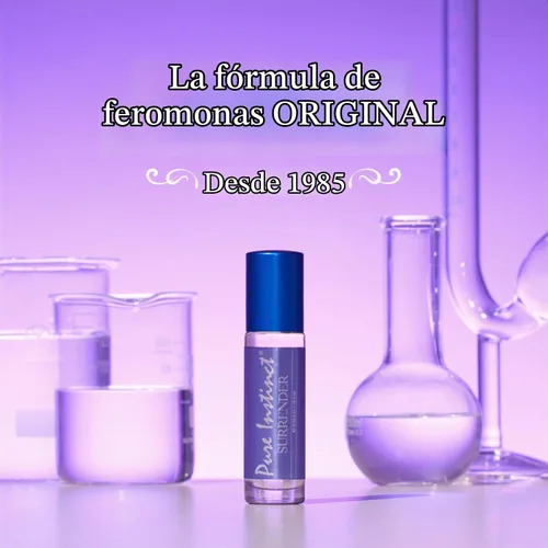 Vista 4 de Pure Instinct SURRENDER Roll-On The Original - Perfume de aceite corporal con infusión de feromonas EdP Perfume – para mujer – Preparado para la TSA