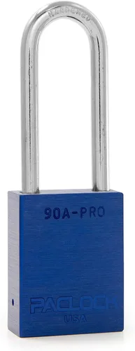 Vista 72 de PACLOCK Candado de la serie 90A-PRO, compre American Act obediente, aluminio anodizado marrón, cilindro de 7 pines de alta seguridad con 1 llave por