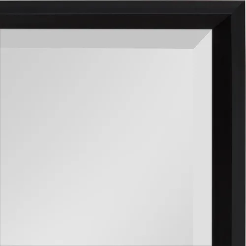 Vista 6 de Kate and Laurel Calter - Espejo de pared biselado con marco decorativo moderno, 19.5 x 25.5 pulgadas, color negro