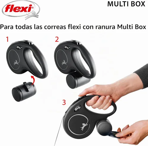 Vista 2 de FLEXI® - Accesorio de almacenamiento para juegos de correas retráctiles para perros, color negro